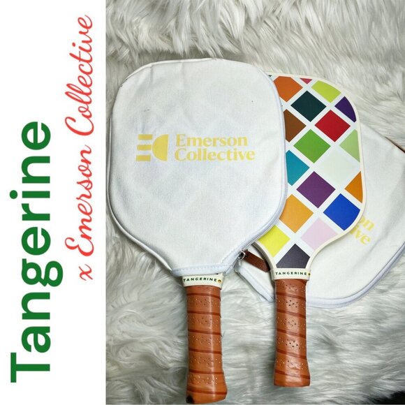 RARE EMERSON COLLECTIVE x TANGERINE Pickleball Paddle Set - Picture 4 of 14